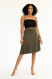 Midi Pleated Skirt-