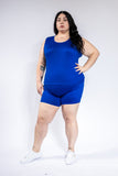 Plus Size Tank Top and Biker Shorts Set
