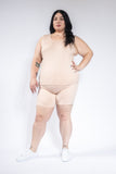 Plus Size Tank Top and Biker Shorts Set