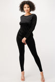 Velvet Full Sleeve with Leggings