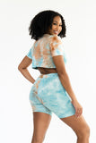 Crop Top and Biker Shorts Set