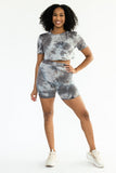 Crop Top and Biker Shorts Set
