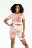 Crop Top and Biker Shorts Set